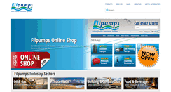 Desktop Screenshot of filpumps.co.uk